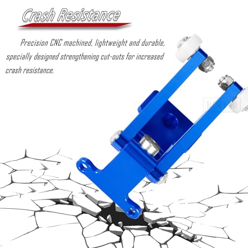 Aluminum Wheelie Bar Upgrades Part for 1/10 Slash 4X4,RCMYou Alloy Wheelie Bar Hops Up Upgrades Part,Navy Blue - color: Navy Blue - Upgrades Part