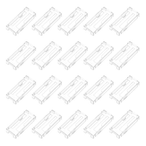 MECCANIXITY 40 Pcs Servo Extension Cable Clips, Servo Cable Safety Connector Lead Wire Buckle Lock for RC Car Plane Boat DIY Y Adapter Cable, Clear - color: Clear