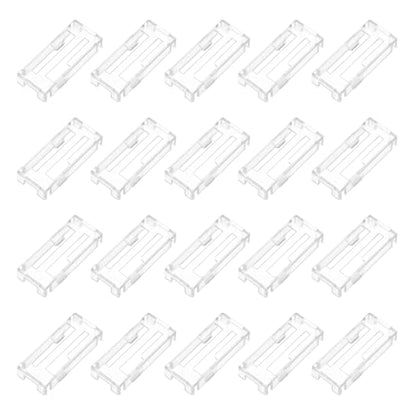 MECCANIXITY 40 Pcs Servo Extension Cable Clips, Servo Cable Safety Connector Lead Wire Buckle Lock for RC Car Plane Boat DIY Y Adapter Cable, Clear - color: Clear