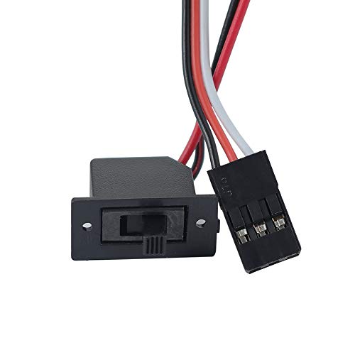 RC Car 60A Brushed ESC Electric Speed Controller 6V/2A BEC Compatible with traxxas TRX-4 TRX-6 D90 HSP Tamiya Axial SCX10 1/10 RC Truck, Buggy, Short Course Truck,Rock Crawler and Tank