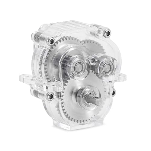 INJORA Acrylic Complete Transmission with Underdrive Gears for 1/18 TRX4M - size: 40.3/1