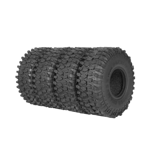 1.55 inch Tires Rubber Tyres for 1:10 RC Crawler Car D90 TF2 Tamiya CC01 LC70 MST JIMNY 90069 (95mm, C) - color: 95mm, C