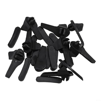 Plastic Mount Demount Head Inserts for Duck Head Tire Changer - Rim Protector Pads to Prevent Scratches - Fit for Auto Shop Tools - Black 20pcs
