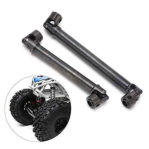 Front Rear Drive Shaft, Stainless Steel Adjustable Drive Shaft Upgrade Parts for Axial RBX10 RYFT AXI03009 1/10 RC Cars
