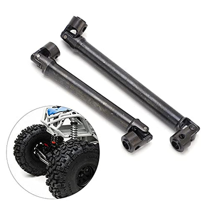 Front Rear Drive Shaft, Stainless Steel Adjustable Drive Shaft Upgrade Parts for Axial RBX10 RYFT AXI03009 1/10 RC Cars