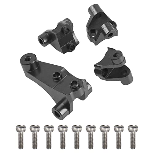 Aluminum Alloy Axle Mount Set Suspension Links Stand Compatible with TRX-4 TRX-6 8227 1/10 RC Crawler Car Upgrade Parts (Titanium) - color: Titanium