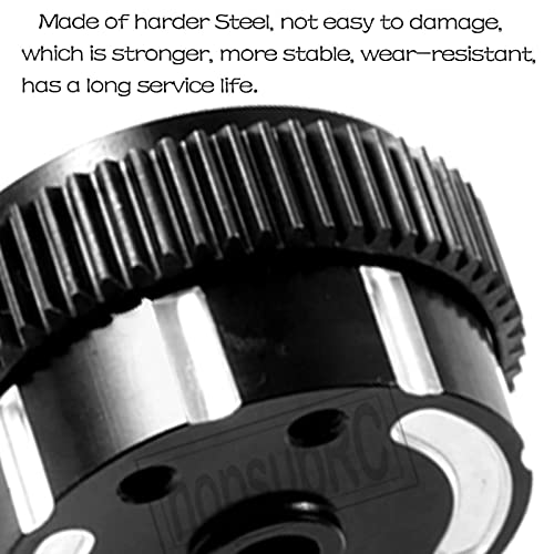 Aluminum Sealed Differential Case Upgrades Part for 1/10 Slash 2WD All Versions,2WD Rustler VXL/Rustler XL-5,Stampede VXL/Stampede XL-5,Bandit Electric RC Car,Black