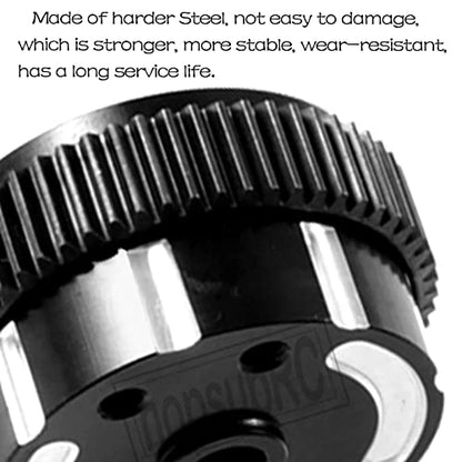 Aluminum Sealed Differential Case Upgrades Part for 1/10 Slash 2WD All Versions,2WD Rustler VXL/Rustler XL-5,Stampede VXL/Stampede XL-5,Bandit Electric RC Car,Black