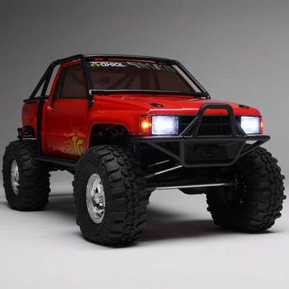 Axial SCX10 III 1987 Toyota SR5 4X4 RC Truck 1/10, RTR, Red | Brushed Rock Crawler, AXI-2062T2, Lipo Battery and Charger Not Included - color: Red