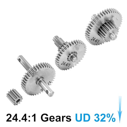RC Upgrade Accessories for TRX4M 1/18 4M-36 Stainless Steel Overdrive Underdrive Transmission Gear Pinion Set RC Crawler Car Upgrade Accessories RC Car Parts(Underdrive Gear 2) - size: Underdrive Gear 2