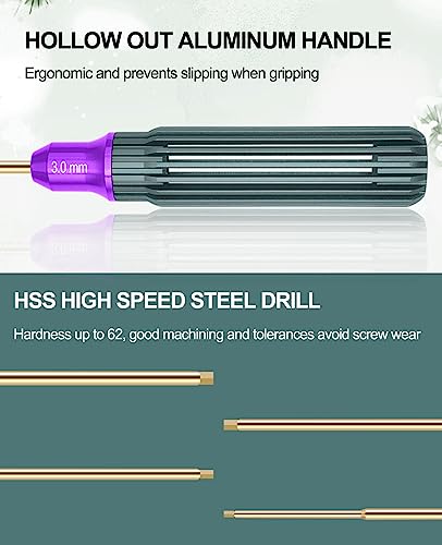 OGRC Hex Screw Driver Set 1.5mm 2.0mm 2.5mm 3.0mm Hex Driver Hexagon Allen Screwdriver Wrench RC Tool Kit for 1/16 1/12 1/10 1/8 1/5 RC Model RC Helicopter Drone Boat Car - style: 1.5/2.0/2.5/3.0mm Hex
