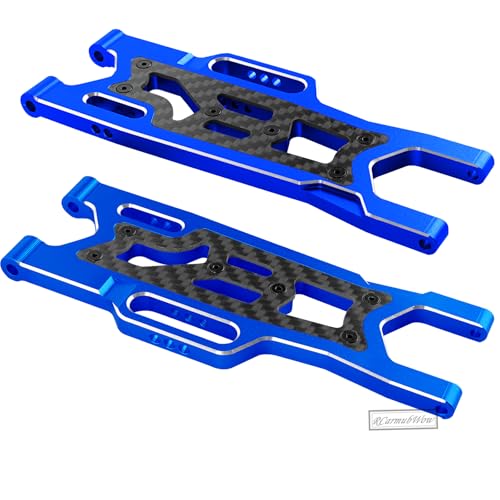 RC Alloy Suspension Arms Upgrades Part for 1/10 Outcast 4x4 4S V2 BLX,Kraton 4x4 4S V2 BLX,Front Rear A Arms Suspension Arms Hops Up,Replace ARA330711 ARA330710,Navy Blue - color: Navy Blue(4pcs)