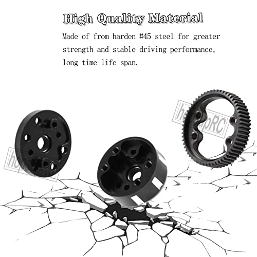 Aluminum Sealed Differential Case Upgrades Part for 1/10 Slash 2WD All Versions,2WD Rustler VXL/Rustler XL-5,Stampede VXL/Stampede XL-5,Bandit Electric RC Car,Black