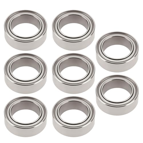 8pcs R168Z RC Car Wheel Bearings 1/4 x 3/8 x 1/8 Compatible with MJX Hyper Go 1/16 H16BM 14301 14302 H14BM H16GT H16DR 16207 16208 16209