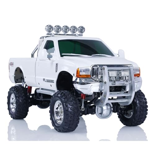 HG US in Stock 1/10 RC Pickup Truck P410 4 * 4 Rally Car Racing Crawler 2.4G Radio Motor ESC - color: White