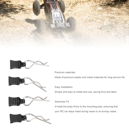 RC Body Clips,RC Car Shells Clips R Pins with Pull Tabs for 124008 124010 124006 144016 144018