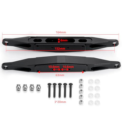 Aluminum RC Rear Trailing Arms Lower Linkage for Losi 1/10 Baja Rey | Upgrades Parts