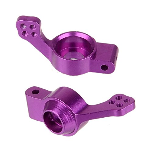 Share Goo Aluminum Steering Knuckle Hub Mount Upgrade 102010 102011 102012 Part Set Compatible with 1/10 RC HSP Volcano EPX Monster Model Car Purple