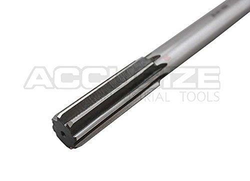 Accusize Industrial Tools Chucking Reamer, 20.0 mm, 0400-5200 | 20.0mm ANSI HSS M2 Straight Shank Straight Flute Chucking Reamers, Right Hand, 16mm Shank, 8 Flute, 9-1/2" OAL - size: 20.0 mm