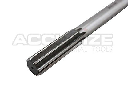 Accusize Industrial Tools Chucking Reamer, 20.0 mm, 0400-5200 | 20.0mm ANSI HSS M2 Straight Shank Straight Flute Chucking Reamers, Right Hand, 16mm Shank, 8 Flute, 9-1/2" OAL - size: 20.0 mm