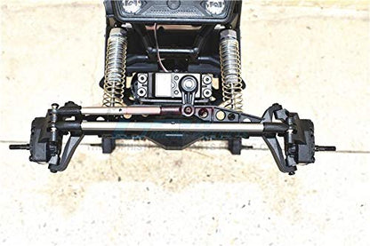 Axial Capra 1.9 Unlimited Trail Buggy Upgrade Parts Stainless Steel Adjustable Tie Rods - 10Pc Set