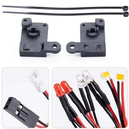RC Front Rear LED Light Kit Headlight Taillight Set | For TRX4M K10 Upgrades 1/18 Scale, RC Crawler Car, Accessories