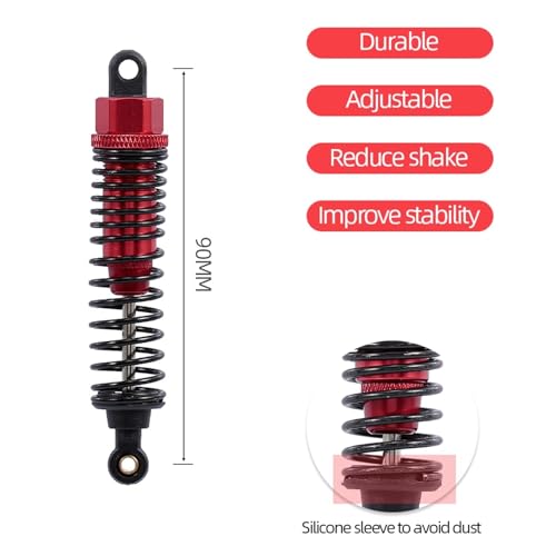 RC Shocks Damper For HSP 106004 Aluminum Alloy Shock Absorber 98mm 1/10 RC Off-Road For Buggy Modified Dampers Upgrade Parts