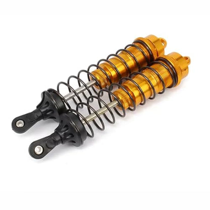 Rc Damper For Buggy Truck Crawler 1/8 2PCS Set Adjustable 140mm Aluminum Shock Absorber Damper Rc Car Upgrades Parts(Yellow) - color: Yellow