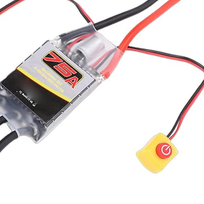 75A Brushless ESC, Electronic Speed Controller LiPo Sensorless Brushless Motor for RC Car Truck Boat Model