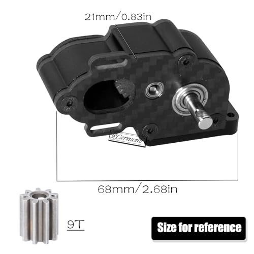 Center Transmission Gearbox Upgrades Part for 1/10 RC Crawler car Axial SCX10 SCX10 ii 90047 Wraith,Aluminum LCG Middle Transmission Gearbox Hops up,Black - color: Black(1 Pack)