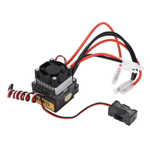 320A RC Brushed ESC for 7.4 to 16V Voltage 2 to 4S LiPo 6 to 12 NiMH Brushed ESC Electronic Speed Controller for 1/10 RC Car Boat
