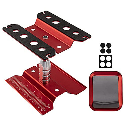 0-14mm RC Expanding Hole Puncher Opener Reamer Tool RC Body Shell Drills Tool & RC Car Work Stand Repair Workstation 360 Degree Rotation Lift with Screws Tray