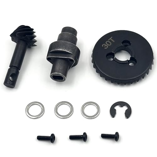 Overdrive Bevel Gear Set 30T/8T for 1/10 RC Crawlers, Differential Gear Compatible with Axial AR44 / AR45 & Capra Currie F9 Axles - size: 30/8T