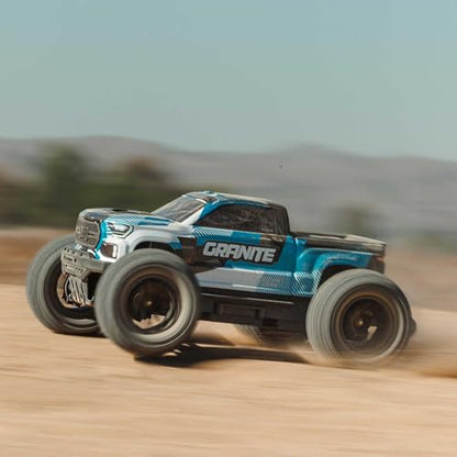 ARRMA RC Truck 1/10 Granite 4X4 223S BLX BRUSHLESS Monster Truck RTR, Blue | With DSC, Batteries and Charger Not Included, ARA4302V4T1 - color: Blue