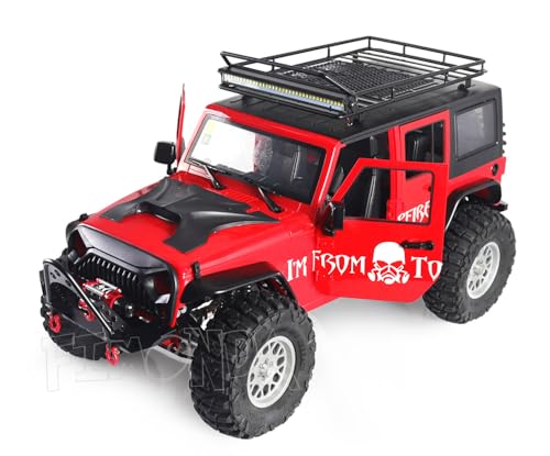 SCX10 Jeep Body,1/10 RC Car Hard Body Shell Kit,Open Car Shell Kit 313mm Wheelbase for RC Crawler Axial SCX10 90046 90047 RGT EX86100(Army Green) - color: Army Green