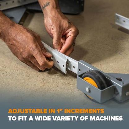 BORA PM-2500 Mobile Base for Shop Equipment - Adjustable Table Saw Base - style: 2 All Swivel Casters