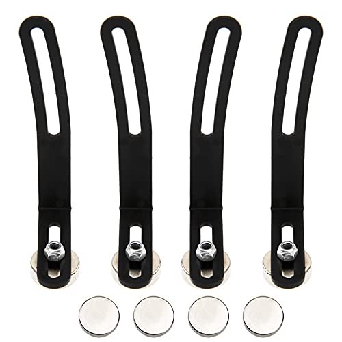 ShareGoo 4Pcs RC Car BodyShell Magnetic L-Bracket Magnet Mount Bracket Compatible with Axial SCX10 90046 D90 1/10 Scale RC Crawler