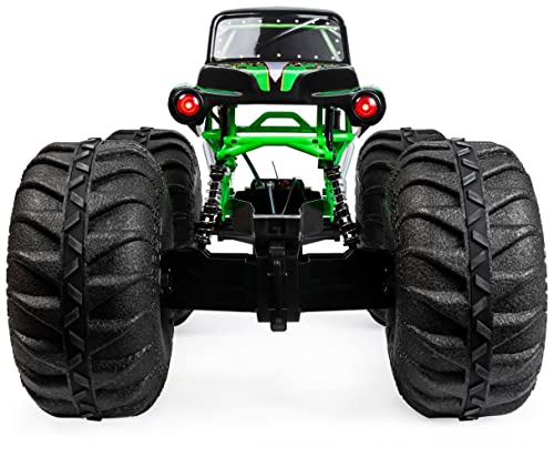 Monster Jam, Official Mega Grave Digger All-Terrain Remote Control Monster Truck with Lights, 1:6 Scale, Kids Toys for Boys and Girls Ages 4-6+ - color: Mega Grave Digger (V1)