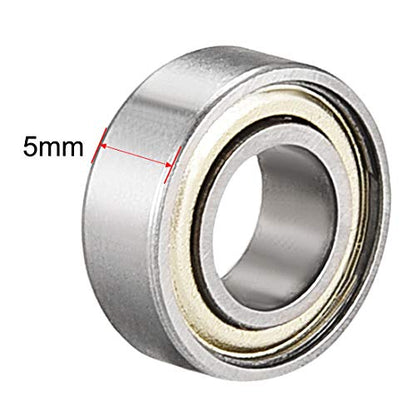 uxcell 687ZZ Ball Bearing 7mm x 14mm x 5mm Double Shielded 687-2Z Deep Groove Bearings, Carbon Steel (Pack of 20) - size: 7mmx14mmx5mm