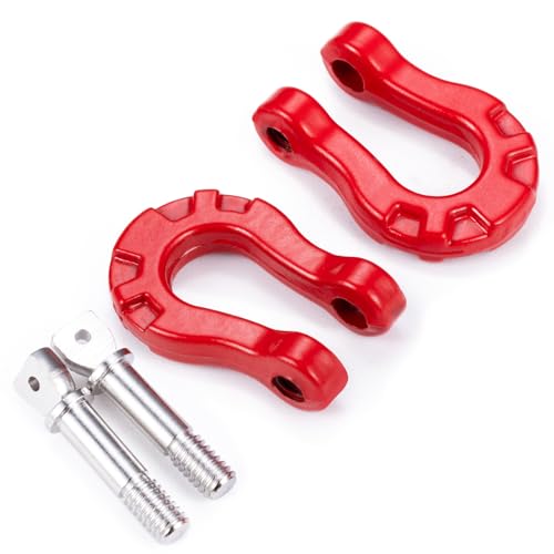 Aluminum RC Trailer Tow Hooks Buckle Winch U Shackles for 1/10 RC Crawler Car Axial SCX10 D90 TRX4 Upgrade Parts