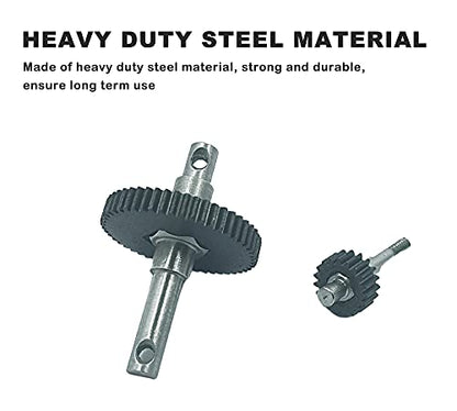 Heavy Duty Steel RC Transmission Gear Set Gearbox Gear for Axial SCX24 | RC Transmission Gear Set Metal Gearbox Gear with Shaft and Motor Gear for Axial 1/24 SCX24 Series Upgrades Part