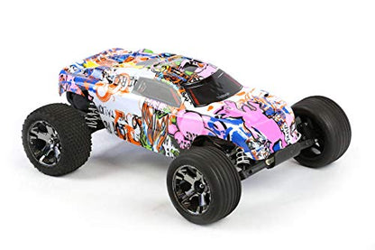 SummitLink Compatible Custom Body Graffiti Pink Pig Style Replacement for 1/10 Scale RC Car or Truck (Truck not Included) R-PIG-01