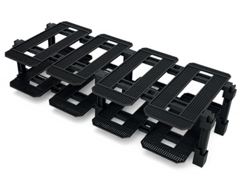 Modular Car Display Stand - Compatible with Lego Speed Champions (6 & 8 stud Wide Models) (2 high x 4 wide (8 Car)) - size: 2 high x 4 wide (8 Car)