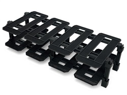 Modular Car Display Stand - Compatible with Lego Speed Champions (6 & 8 stud Wide Models) (2 high x 4 wide (8 Car)) - size: 2 high x 4 wide (8 Car)