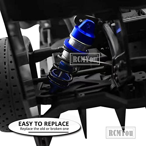 Shock Absorber Upgrades for 1/7 Felony 6S BLX,Infraction 6S BLX,Limitless Roller Speed Bash,4Pcs Front Rear RC Shocks Damper Parts,Adjustable Hop Ups,Replace #ARA330627,Navy Blue - color: Navy Blue