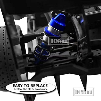 Shock Absorber Upgrades for 1/7 Felony 6S BLX,Infraction 6S BLX,Limitless Roller Speed Bash,4Pcs Front Rear RC Shocks Damper Parts,Adjustable Hop Ups,Replace #ARA330627,Navy Blue - color: Navy Blue