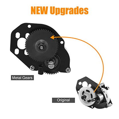 RC Transmission Gear Set Metal Gearbox Gear with Shaft and Motor Gear for Axial SCX24 90081 AXI00001 AXI00002 AXI00005 AXI00006 1/24 RC Crawler Car Upgrade Parts