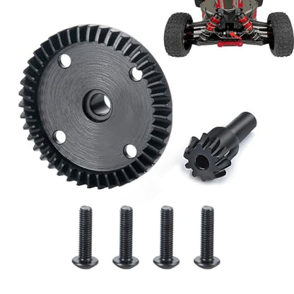 Carbon Steel Diff Gear 43T 10T Gearbox Differential Gears for Arrma | 1/8 Kraton/Notorious/Outcast/Talion 6S BLX /Typhon6S TLR 1/7 Fireteam/Mojave 6S BLX 4WD