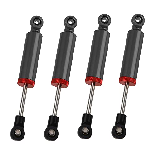 4Pcs RC Car Shocks Shock Absorber Internal Spring Shocks Damper Upgrade Parts Compatible with Axial SCX10 Traxxas TRX4 Redcat Tamiya 1/10 RC Crawler (Hole Distance:90mm, Black) - color: Black, size: Hole Distance:90mm