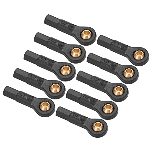 VBESTLIFE M2.5 Ball Holder Tie Rod Ends Ball Joint Link, 10Pcs Lever Steering Linkage Tie Rod End Ball End fit for 1:10 Scale RC Car